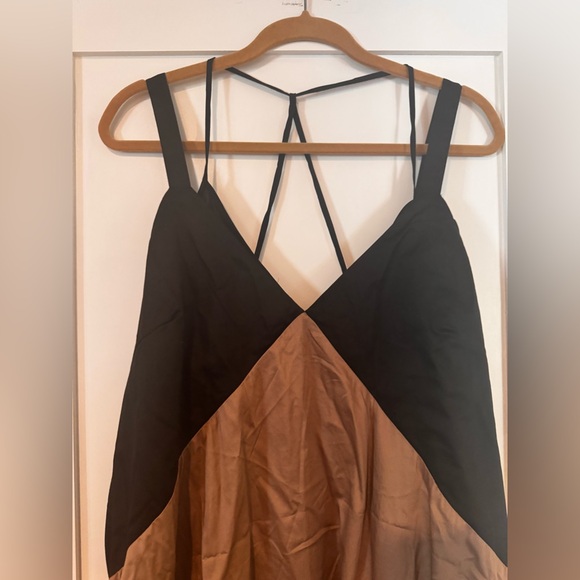 REISS Natalia Colorblock Cotton Maxi Dress size 14 - Picture 7 of 12